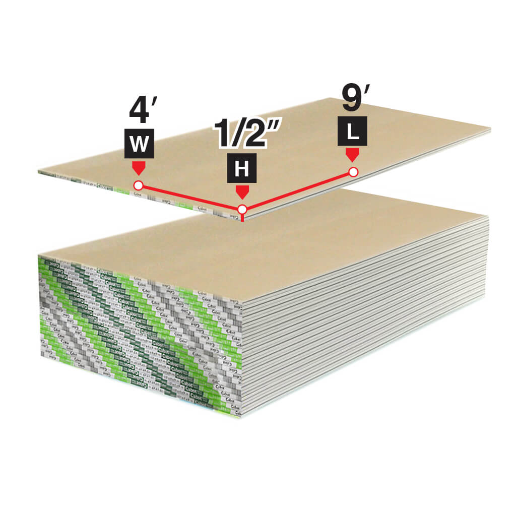 1/2 in. x 4 ft. x 9 ft. Lightweight Drywall Panel