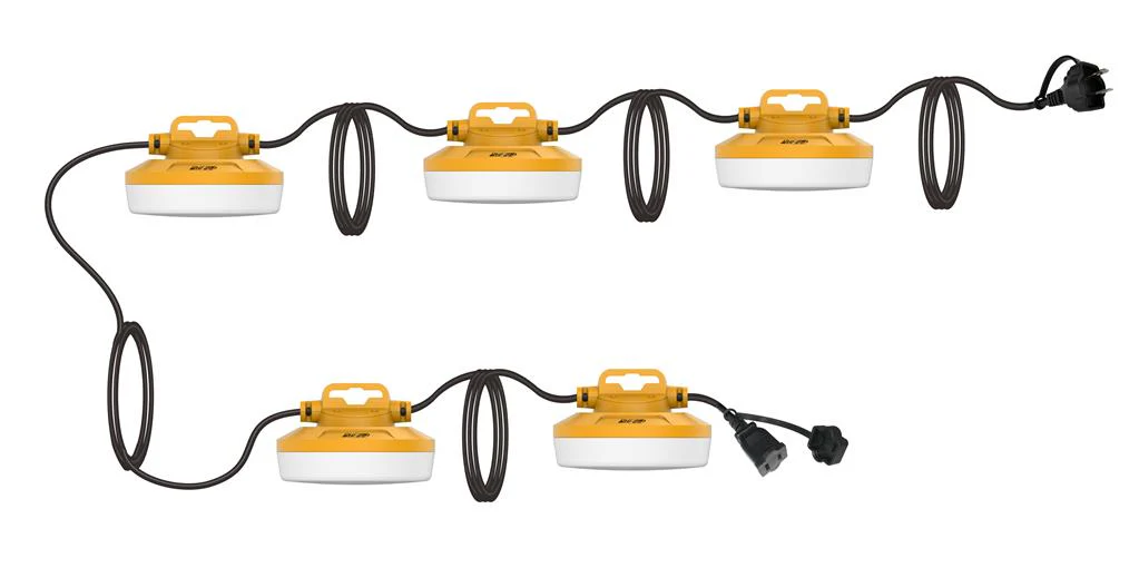 DuraDrive 50 ft. LED Daisy Chain String Work Light, 6,000 Lumens