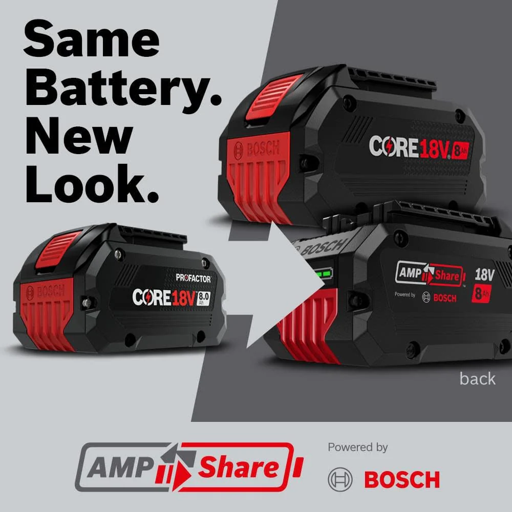 BOSCH GXS18V-12N14 Lithium-Ion 8 Ah 18V Starter Kit - Image 8