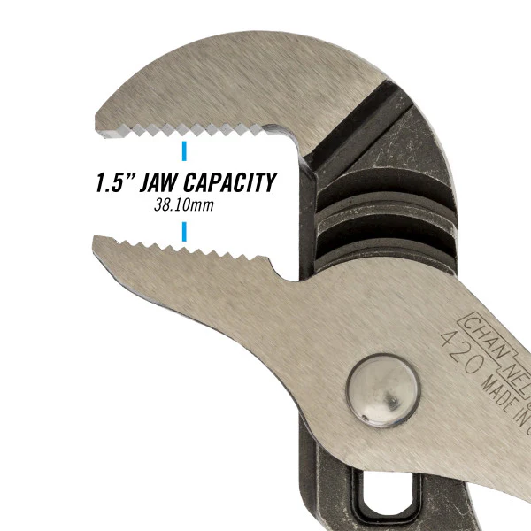 Channellock 420 9-1/2 in. Straight Jaw Tongue And Groove Pliers - Image 3