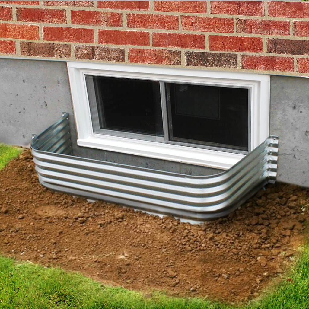 Conquest Steel Galvanized Steel 22 in x 49 in Corrugated Window Well - Image 2