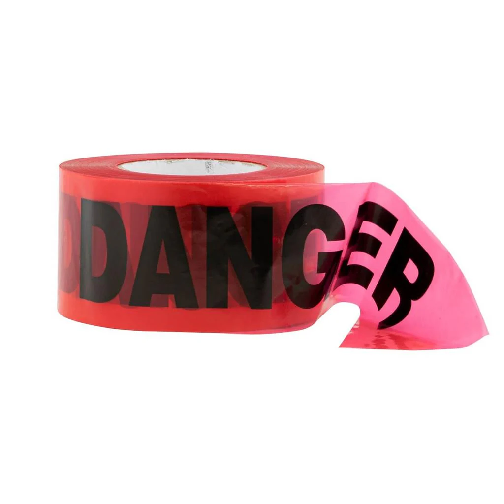 Gekko 3 in. x 1000 ft. Red Danger Safety Tape - Image 2