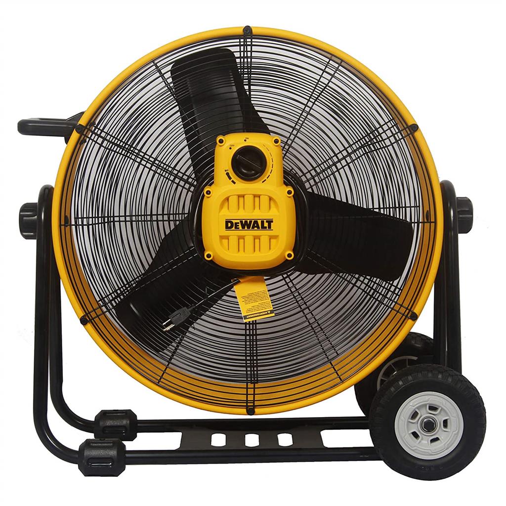 Dewalt DXF2491 24 in. 6500 CFM 3-Speed Drum Fan On Wheels - Image 9