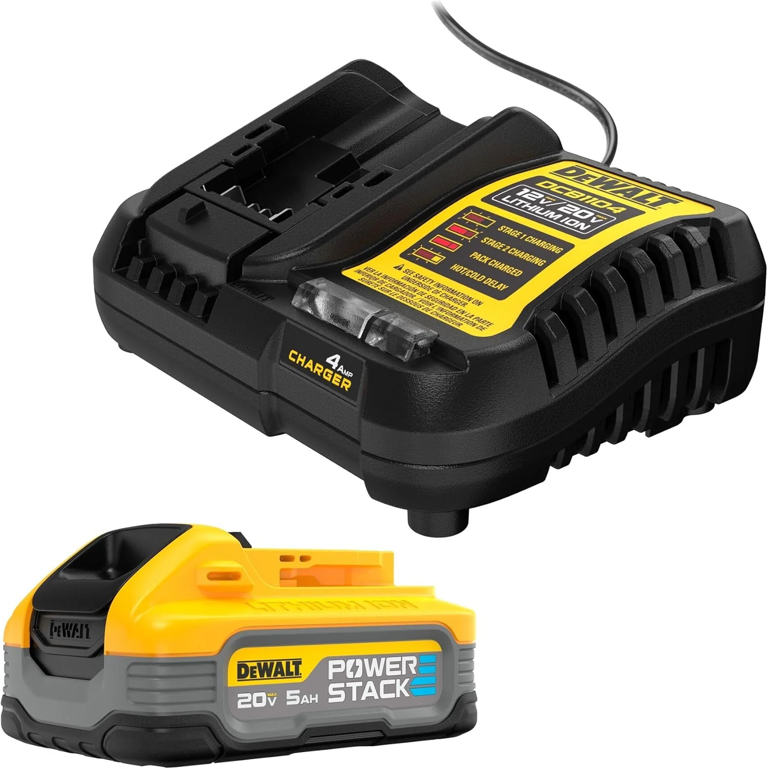 DEWALT DCBP520C 20 MAX POWER STACK STARTER KIT 5.0AH - Image 2