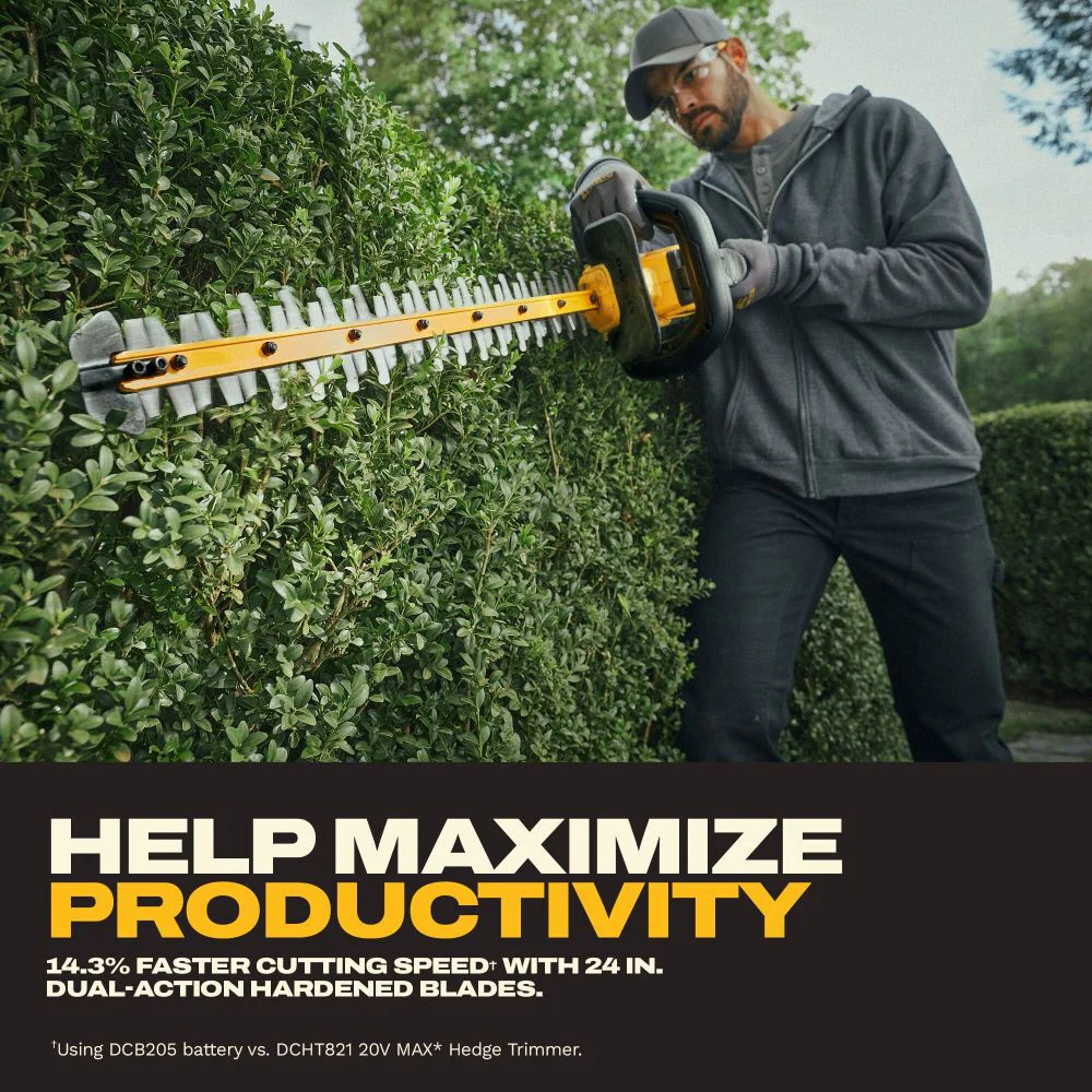 DeWalt DCHT826P1 20V Max XR 24 in. Hedge Trimmer Kit - Image 4
