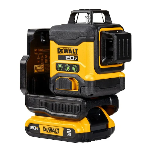 DeWalt DCLE34031D1 +/- 1/8 in @ 30 ft Green 3 x 360 deg Laser Kit - Image 7