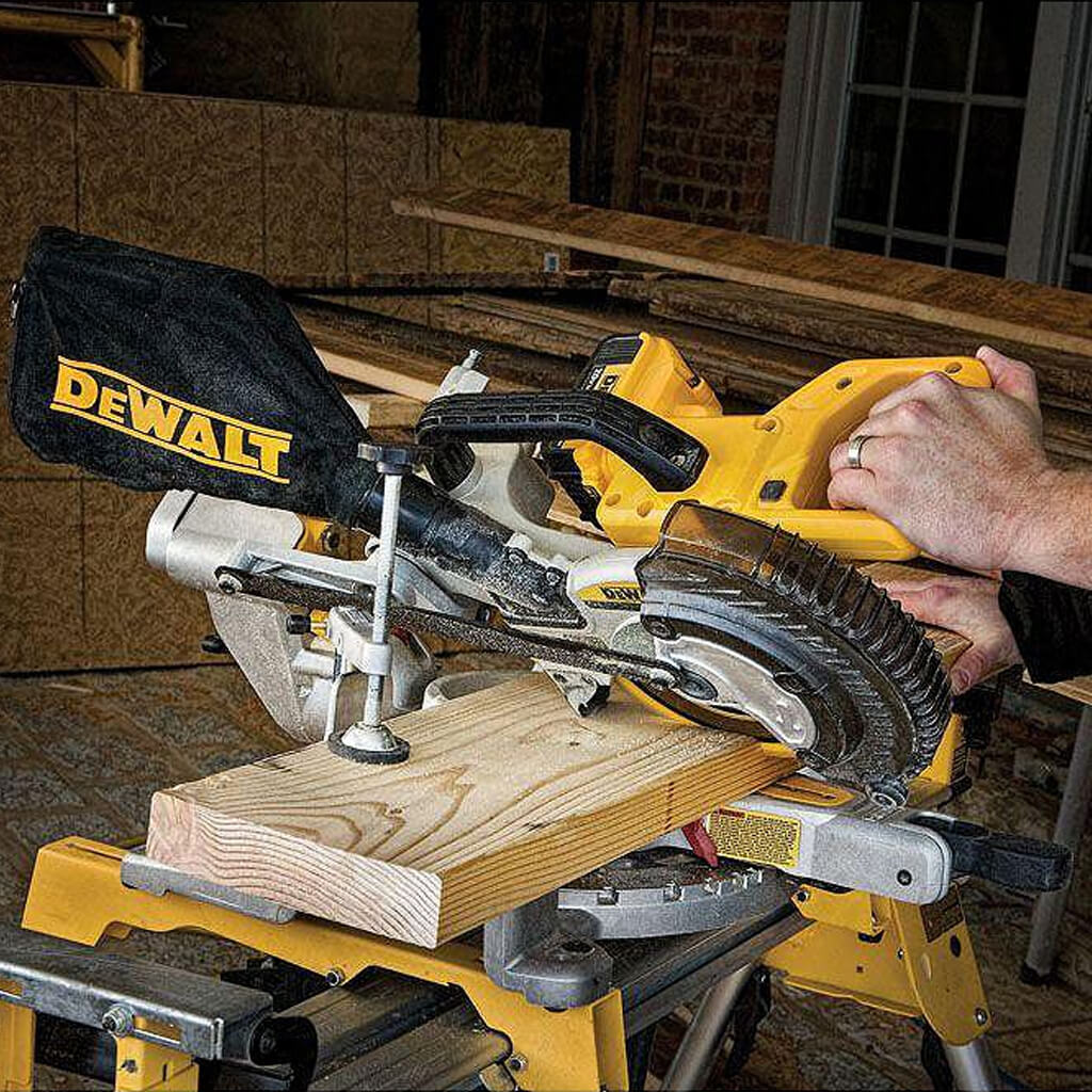 DeWalt DCS361B 7-1/4 in 20 V Lithium-Ion Cordless Sliding Miter Saw (Tool Only) - Image 8