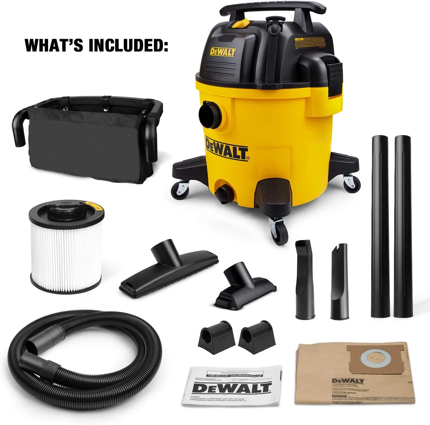 DeWalt DXV10P-QT 10-Gallon 5.5 HP Wet/Dry Vacuum - Image 3