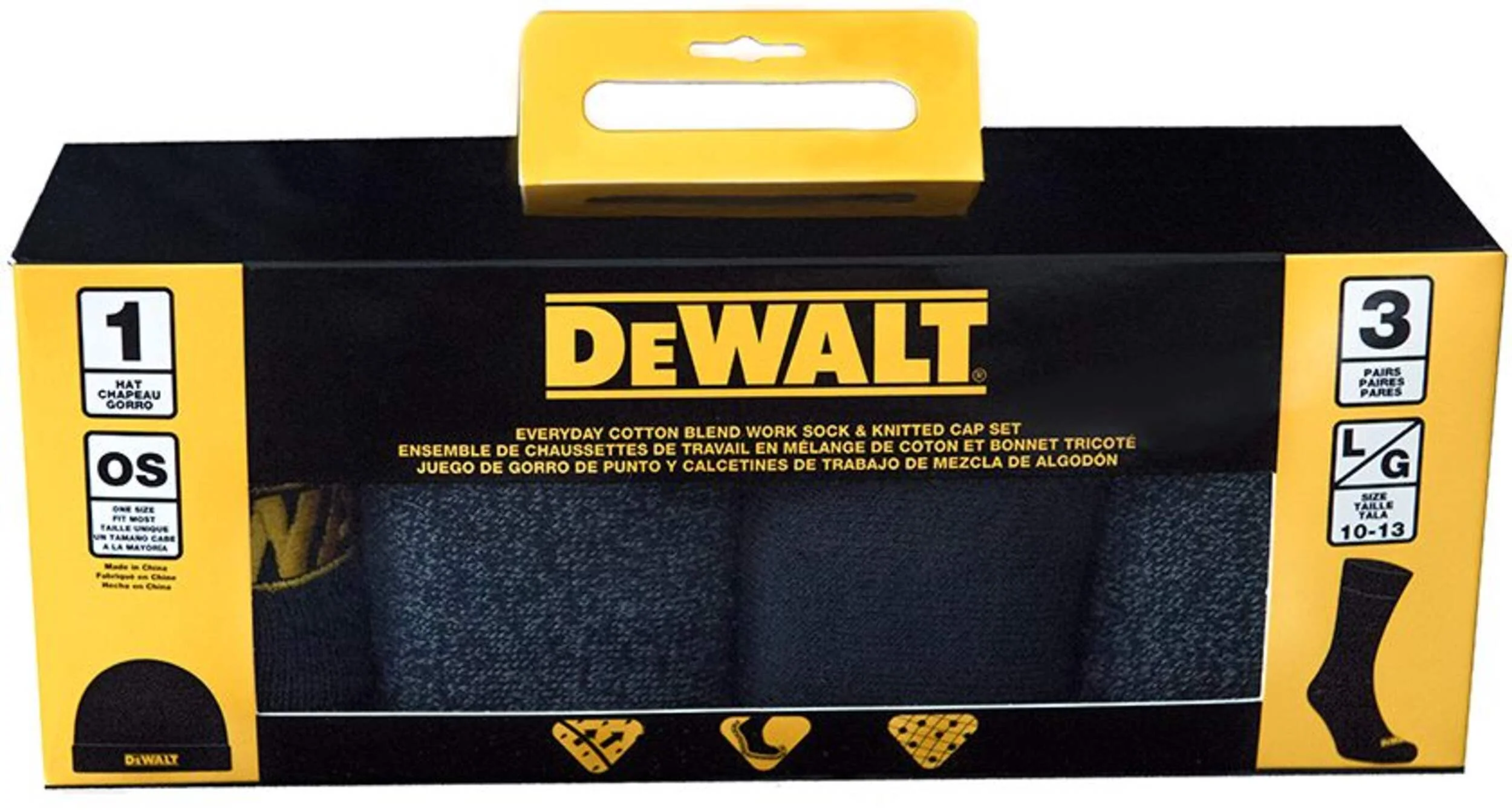 Dewalt Toque & 3 Piece Sock Combo - Image 2