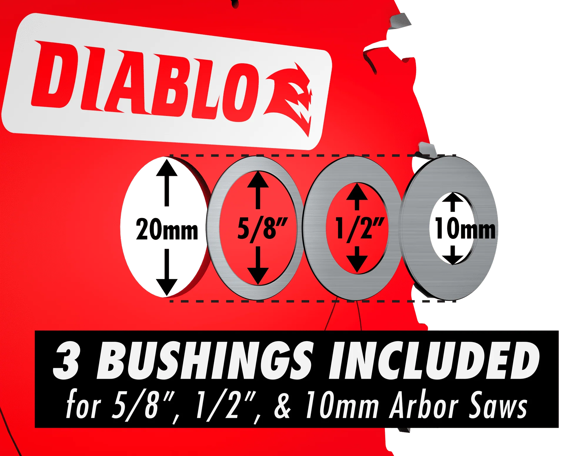 Diablo Tools D055030FMX 5-1/2 in 20 mm 6000 rpm Saw Blade - Image 2
