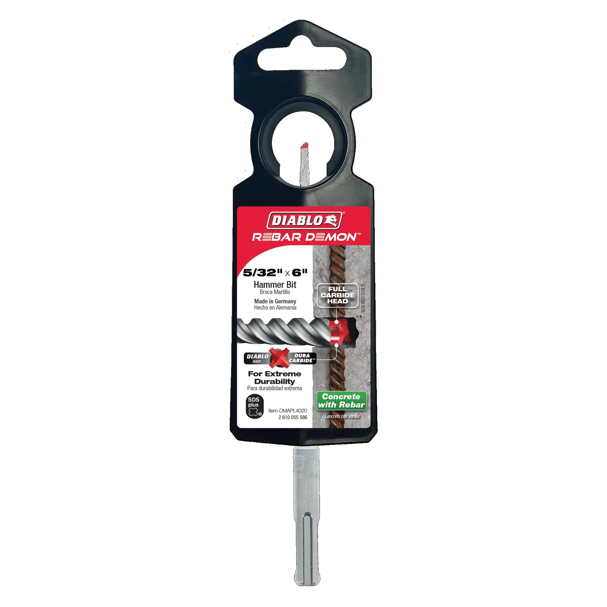 Diablo DMAPL4020 SDS Plus 5/32 in. x 4 in. x 6 in. - Image 2