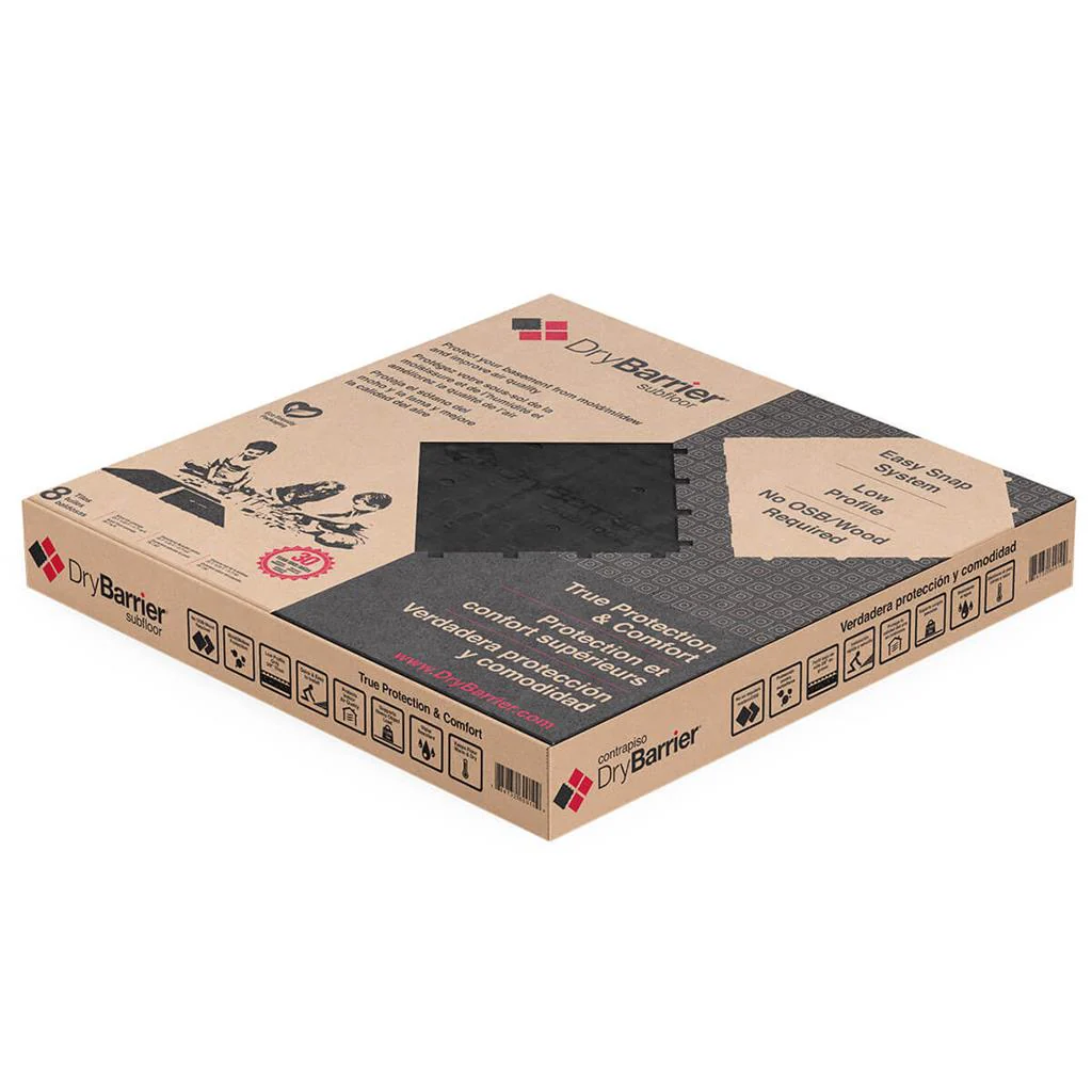 DryBarrier 2 ft. x 2 ft. x 3/8 in. Low Profile Subfloor Panel (8-Pack) - Image 2
