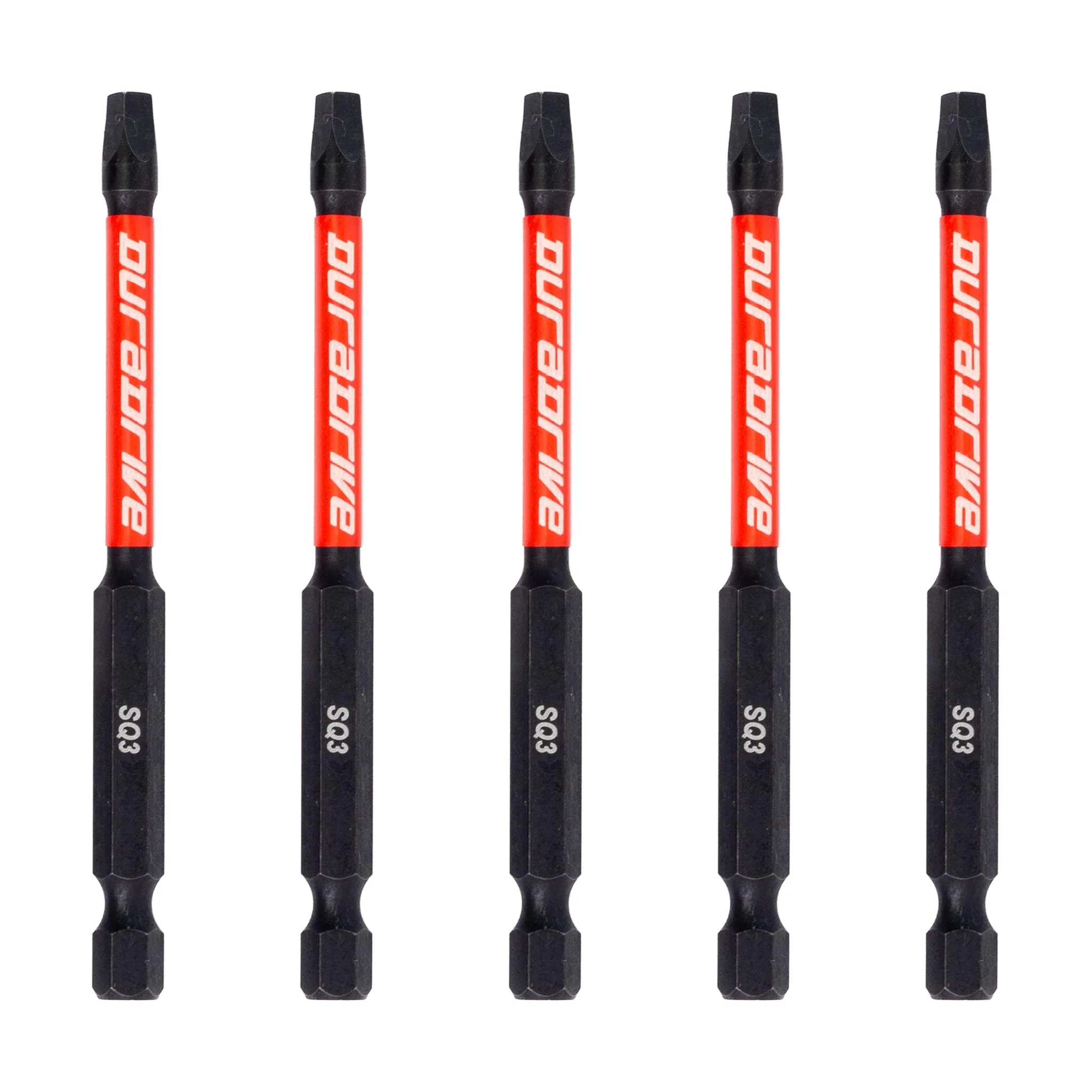 DuraDrive 2.0 SQ3 x 3-1/2" Impact Driver Bit (5-Pack)