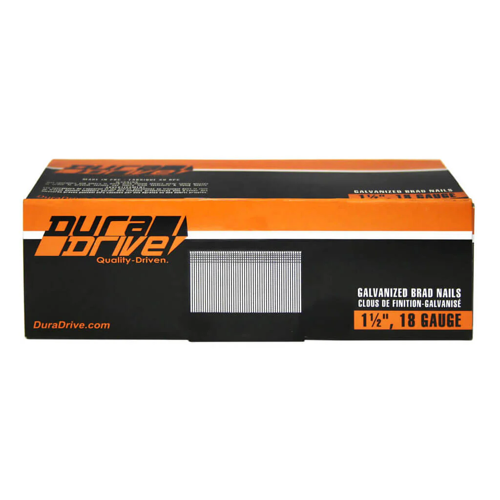 DuraDrive 1-1/2 in 18 Gauge Galvanized Brad Nails - 5000/Pack - Image 2