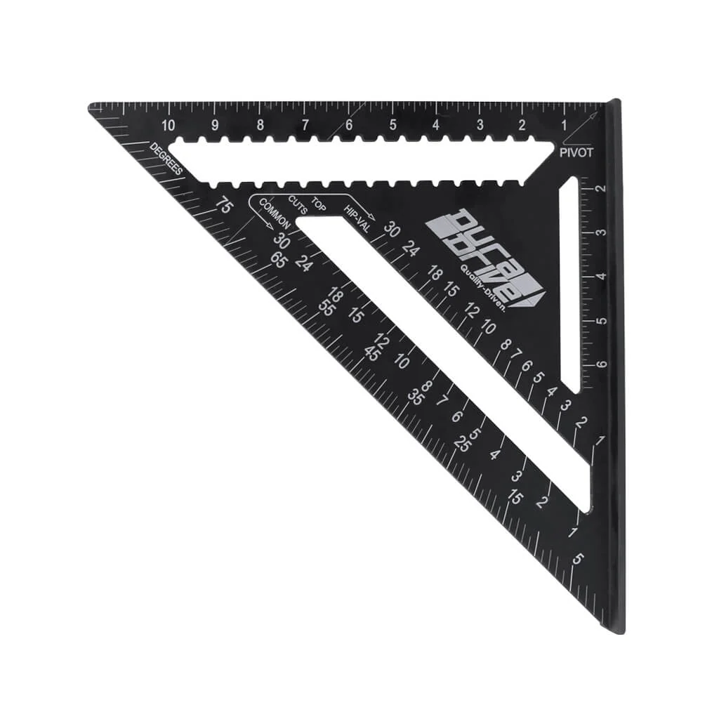 DuraDrive 12 in. Hi-Vis Laser Etched Wide Flange Rafter Square - Image 2