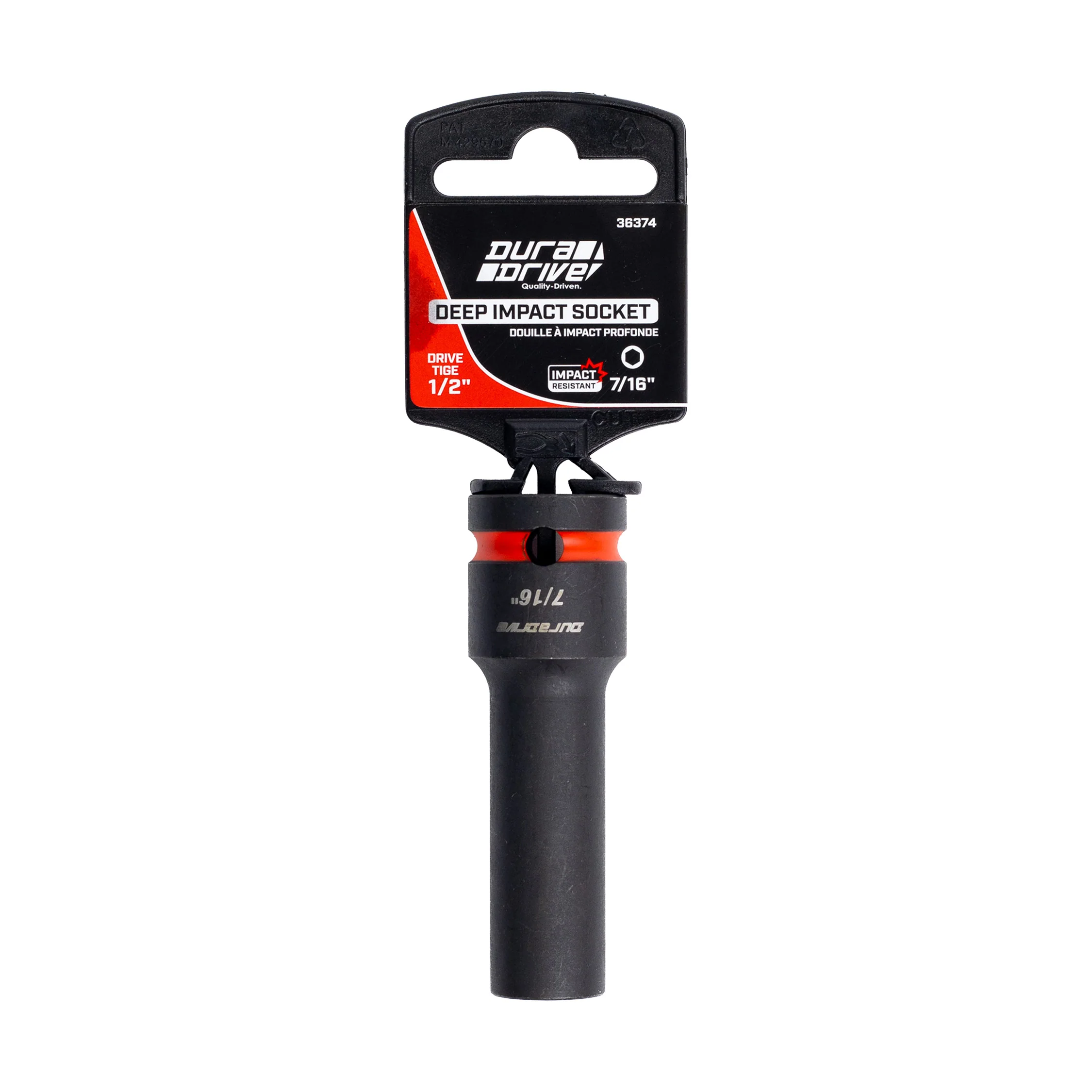 DuraDrive 1/2" x 7/16" Deep Impact Socket - Image 2