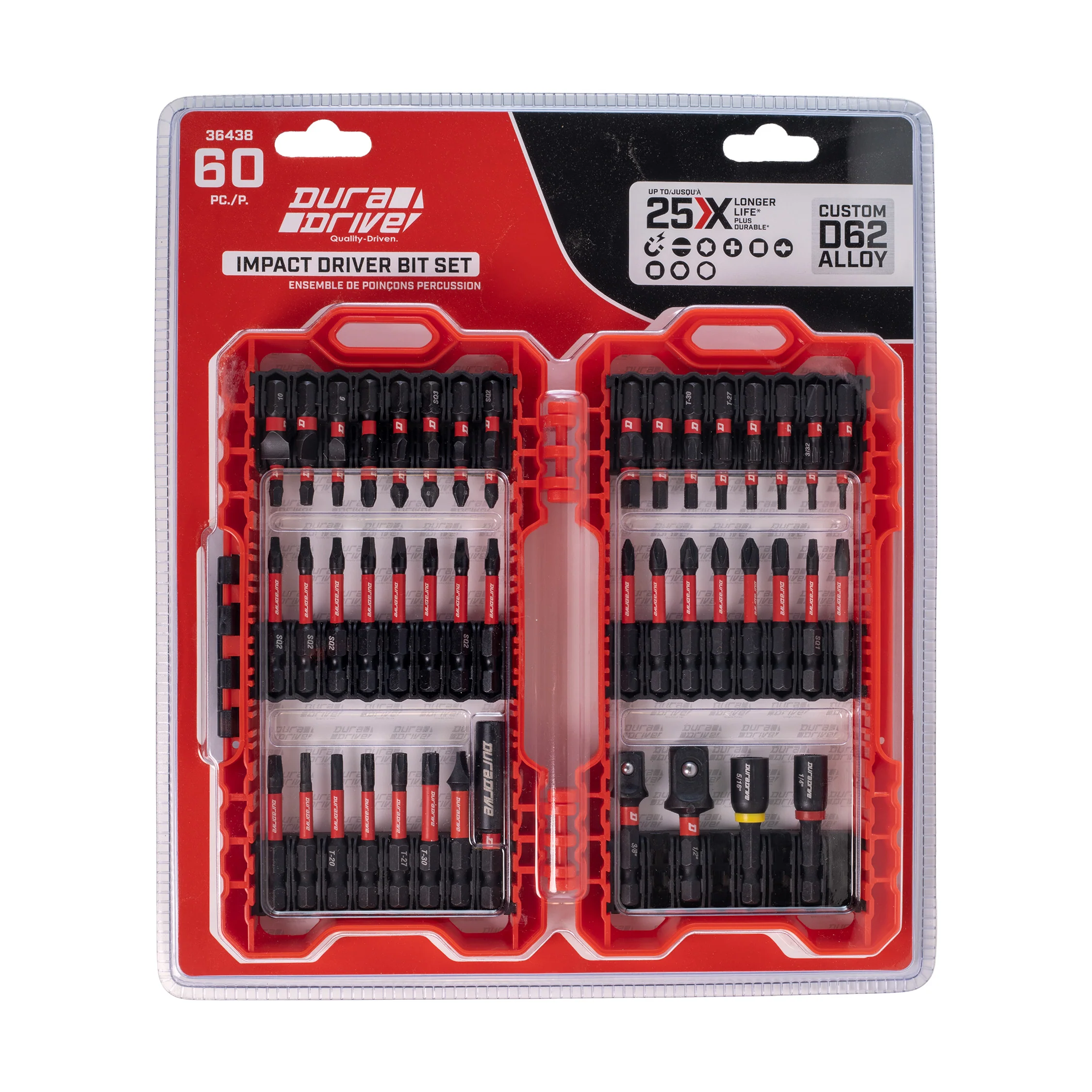 DuraDrive 2.0 Impact Driver Bit Set (60-Pieces) - Image 3
