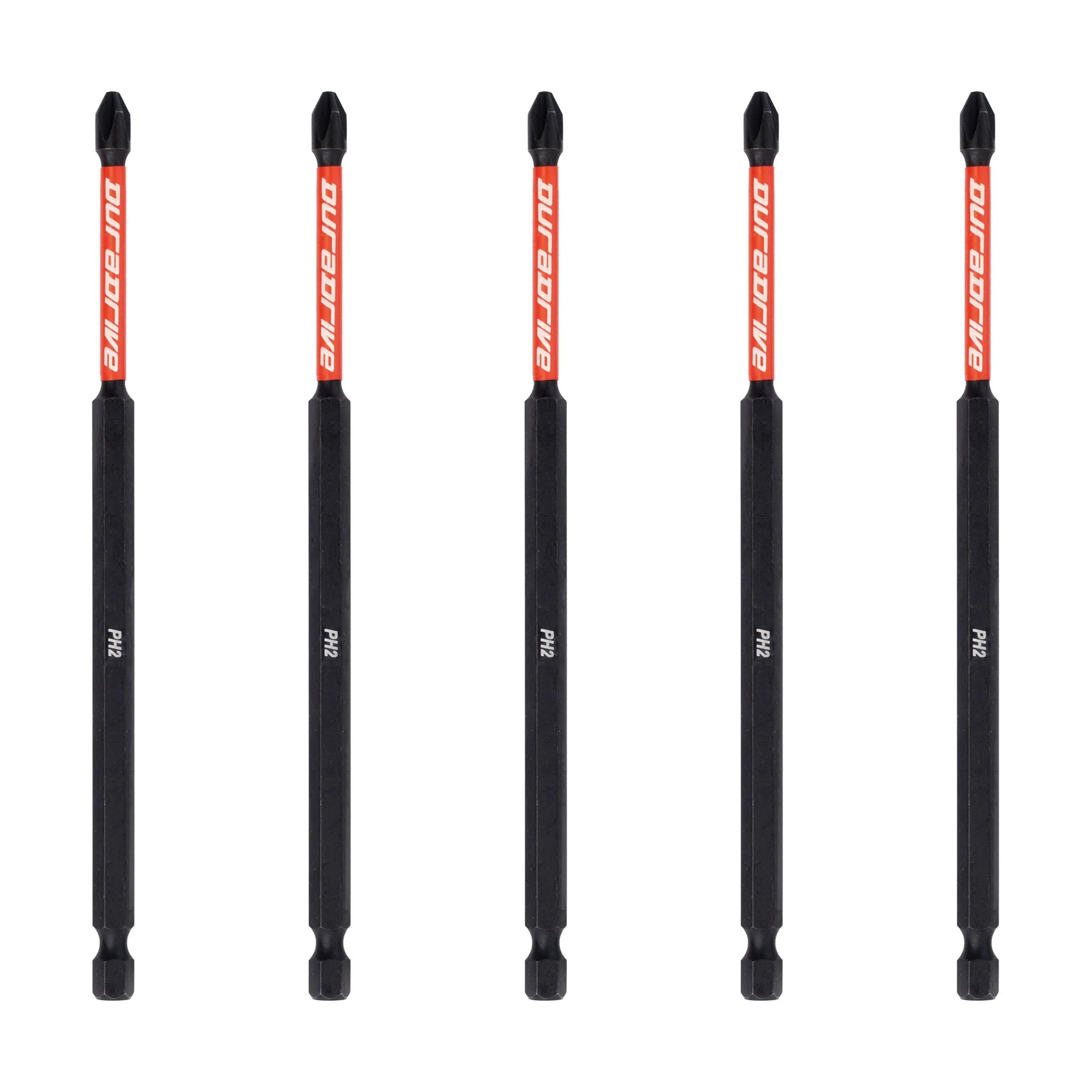 DuraDrive 2.0 PH2 x 6" Impact Driver Bit (5-Pack)