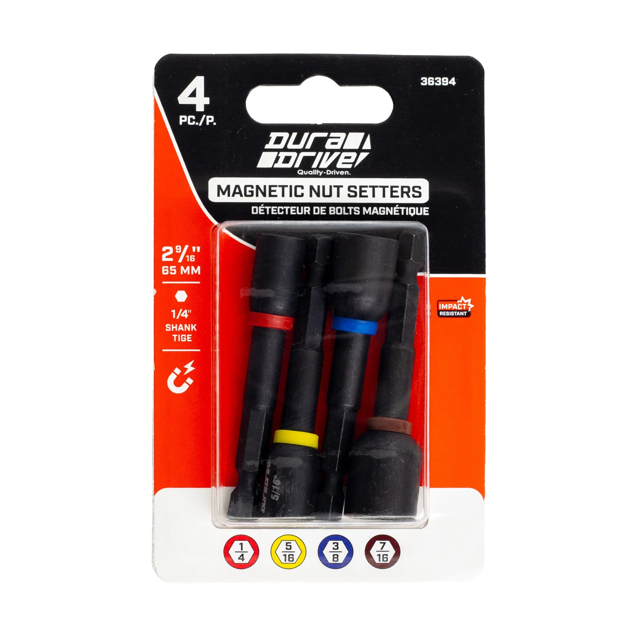 DuraDrive 2.0 Magnetic Impact Nut Setter Set (4-Pieces) - Image 2