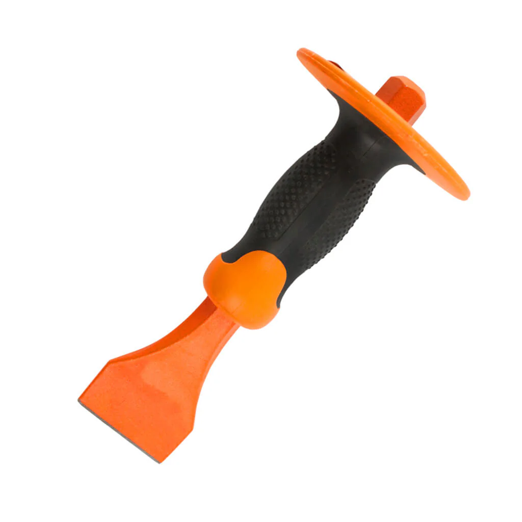 DuraDrive 2 in. x 10 in. Electrician Floor Chisel With Hand Guard