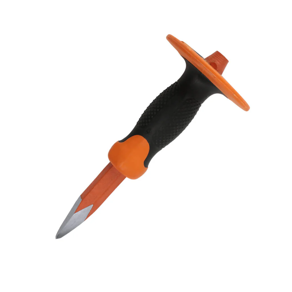DuraDrive 3/4 in. x 10 in. Concrete Point Chisel With Hand Guard