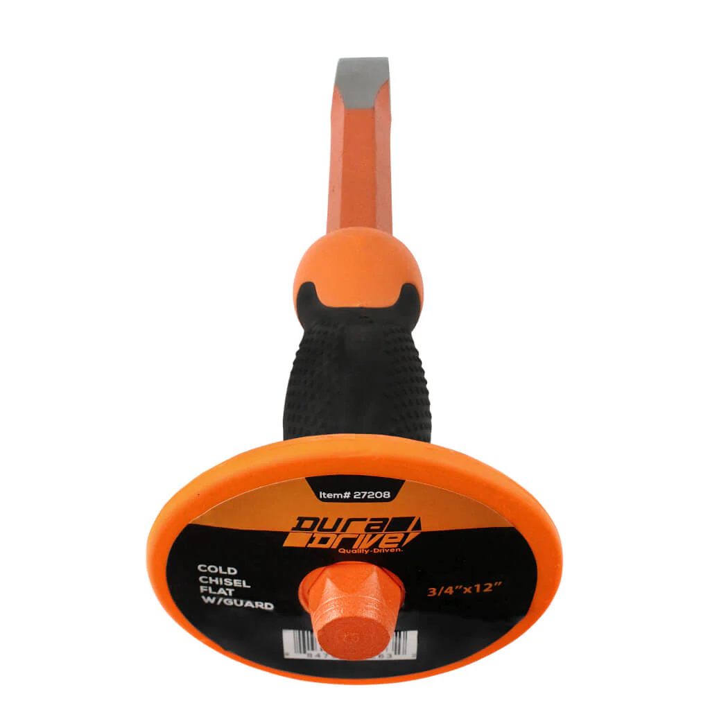 DuraDrive 3/4 in. x 12 in. Cold Flat Chisel With Hand Guard - Image 2
