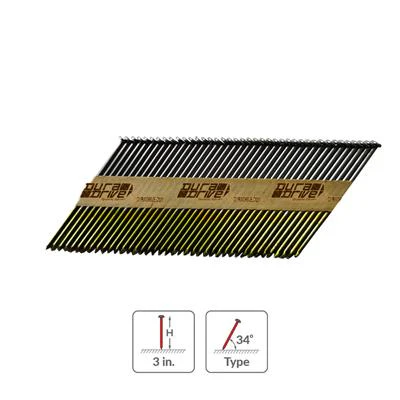 DuraDrive 3 in. 34-Degree Smooth Paper Strip Nails (3,000-Box)