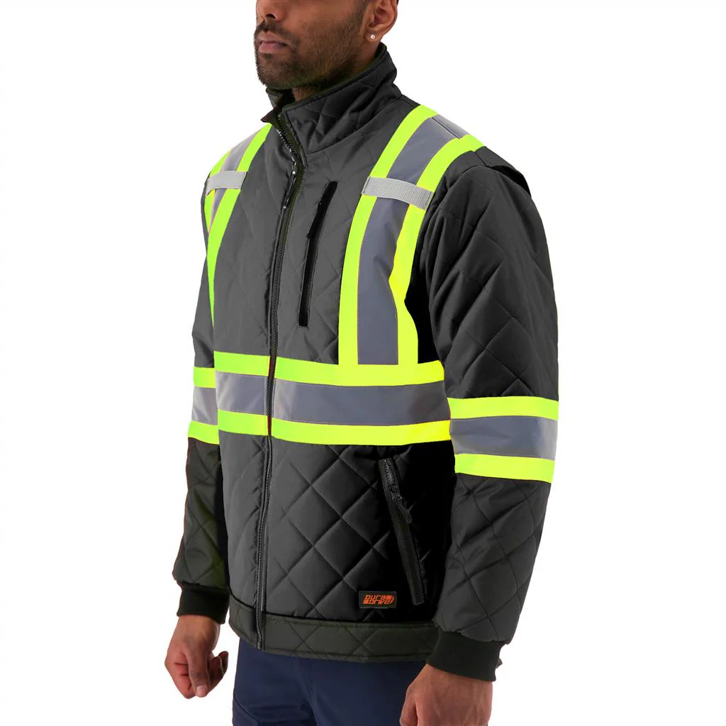 DURADRIVE 31032 HI-VIS LINED FREEZER JACKET - BLACK - Image 2