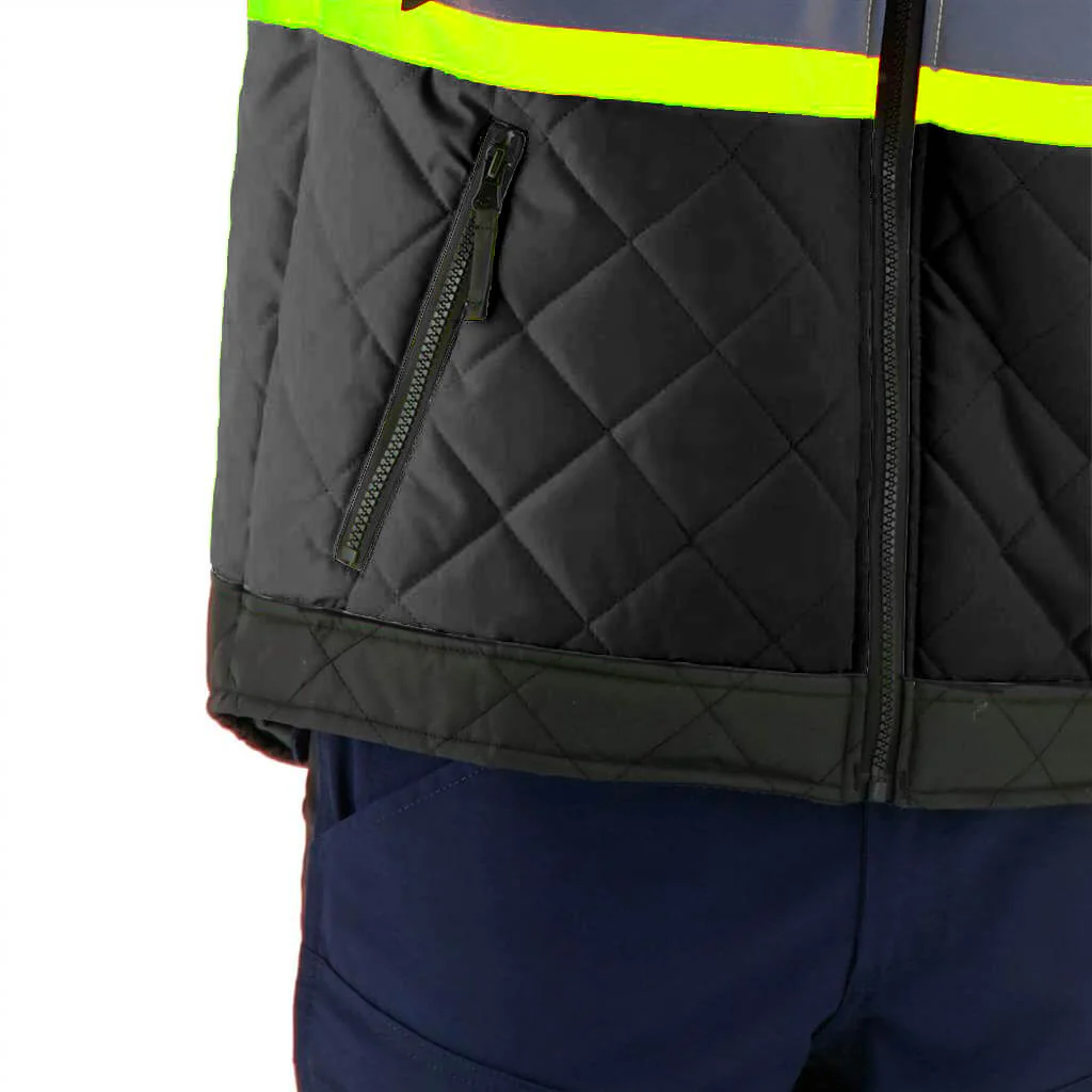 DURADRIVE 31032 HI-VIS LINED FREEZER JACKET - BLACK - Image 7