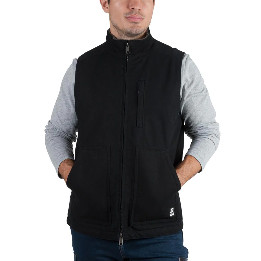 DuraDrive Sherpa Fleece-Lined Washed Duck Vest - Image 4