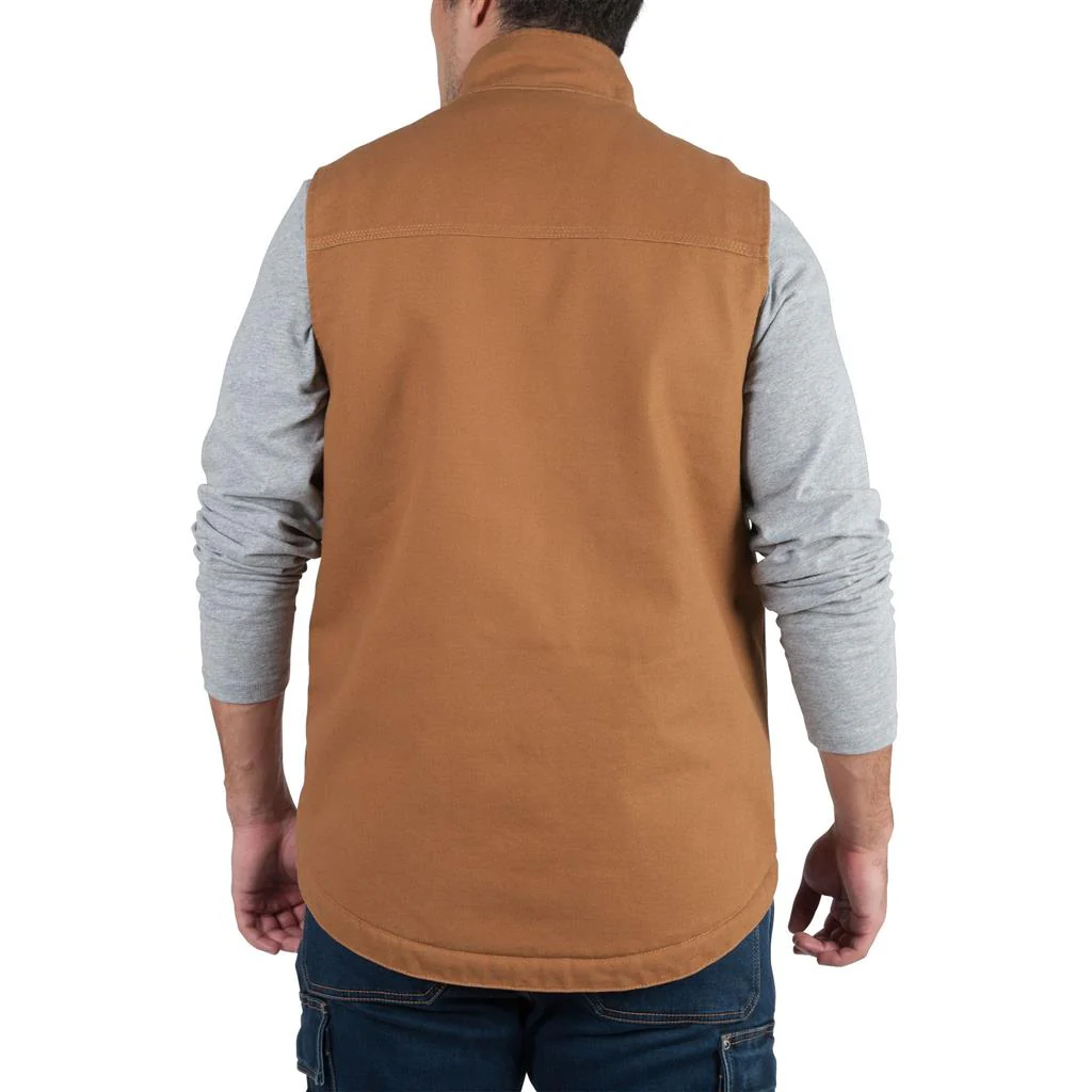 DuraDrive Sherpa Fleece-Lined Washed Duck Vest - Image 5
