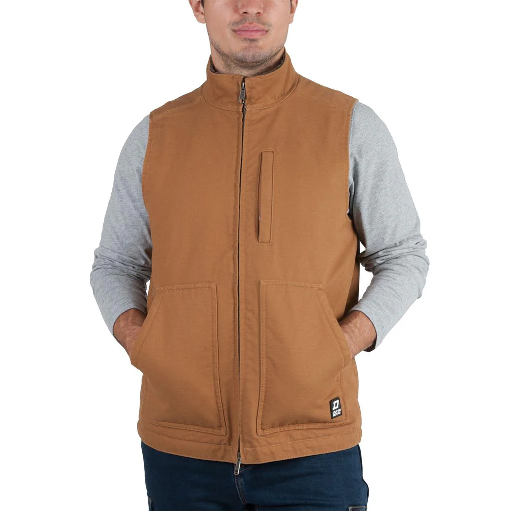 DuraDrive Sherpa Fleece-Lined Washed Duck Vest - Image 7