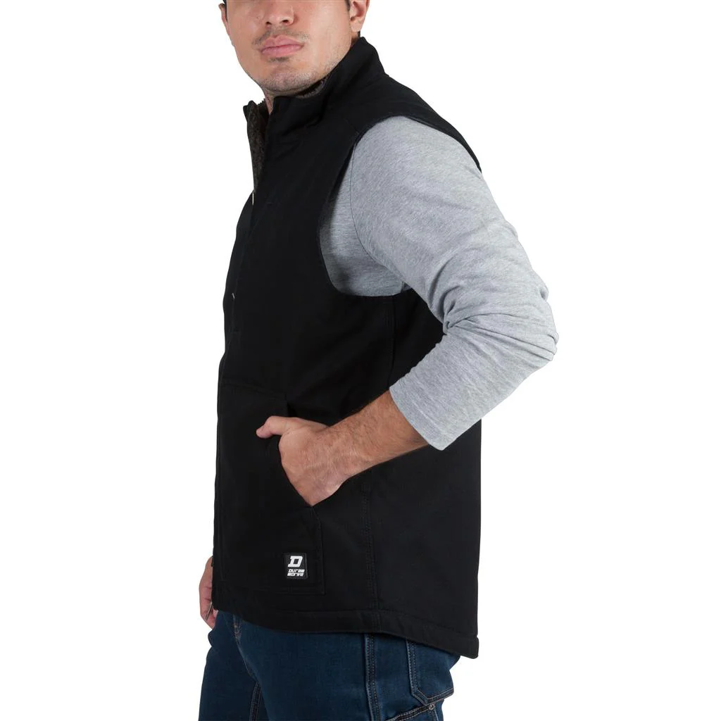 DuraDrive Sherpa Fleece-Lined Washed Duck Vest - Image 9