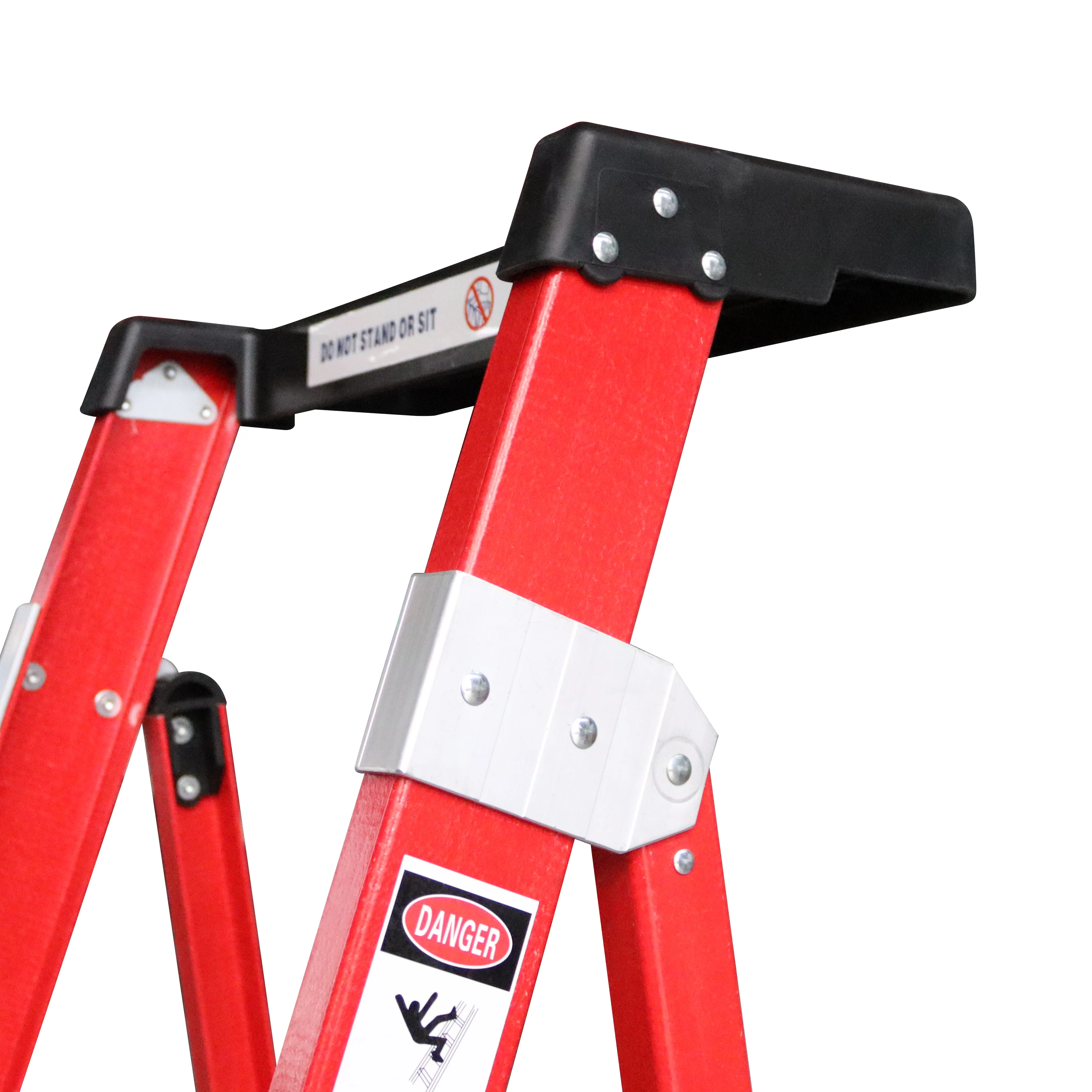 DuraDrive 3feet Fiberglass Platform Ladder, 300 Lbs. Grade 1A - Image 5