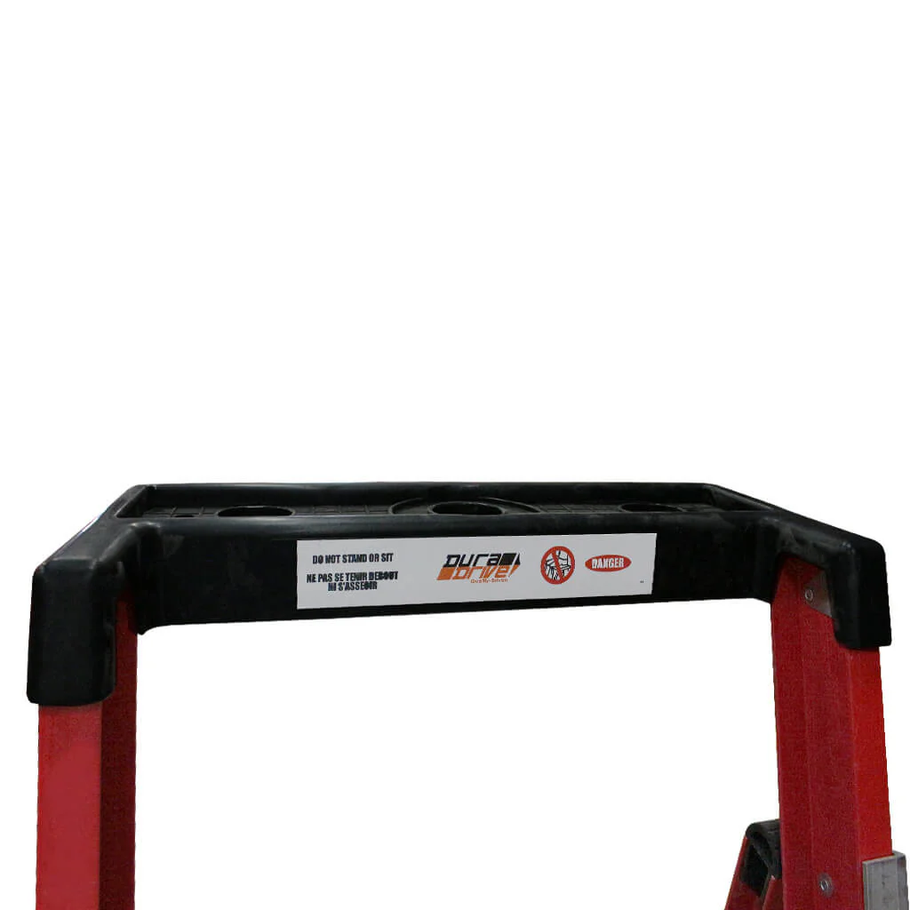 DuraDrive 5' Fiberglass Platform Ladder, 300 Lbs. Grade 1A - Image 2