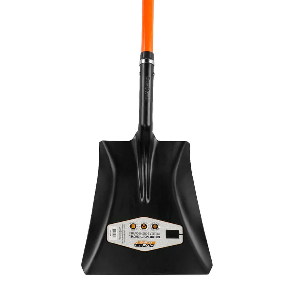DuraDrive Carbon Steel D-Grip Fiberglass Square Mouth Shovel - Image 3