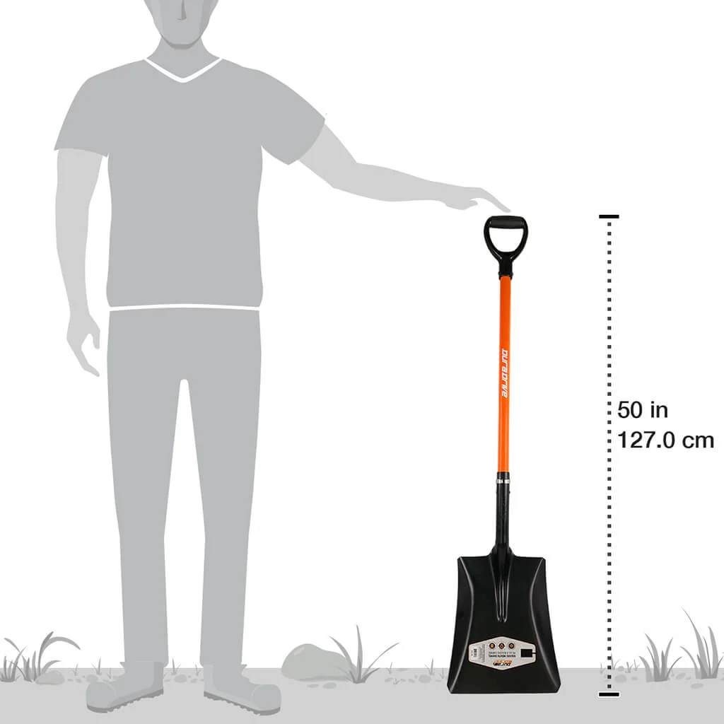 DuraDrive Carbon Steel D-Grip Fiberglass Square Mouth Shovel - Image 4