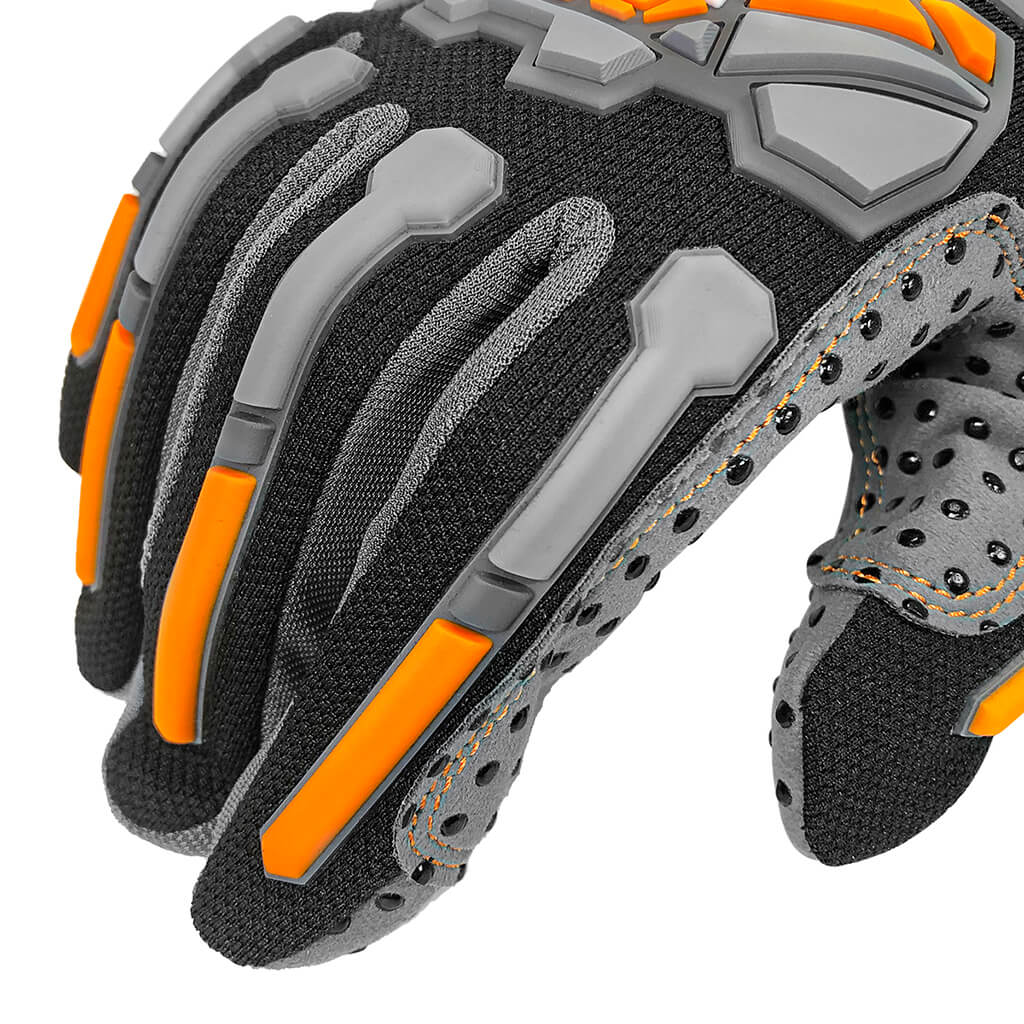 DuraDrive Black/Grey ATOM PVC Dot Grip Impact-Resistant Touch-Screen Work Gloves - Image 3