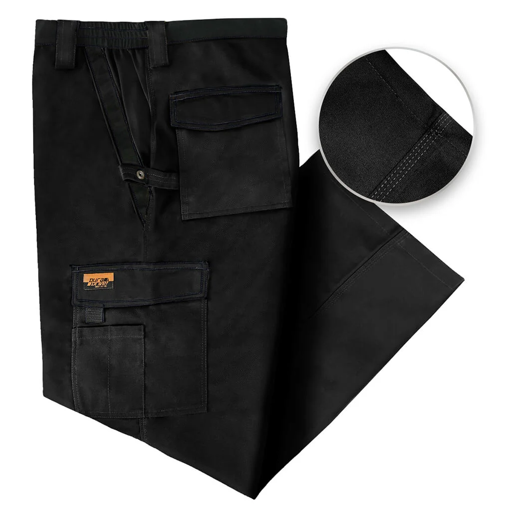 DuraDrive Black Two Tone Tradesman Work Pant - Image 7