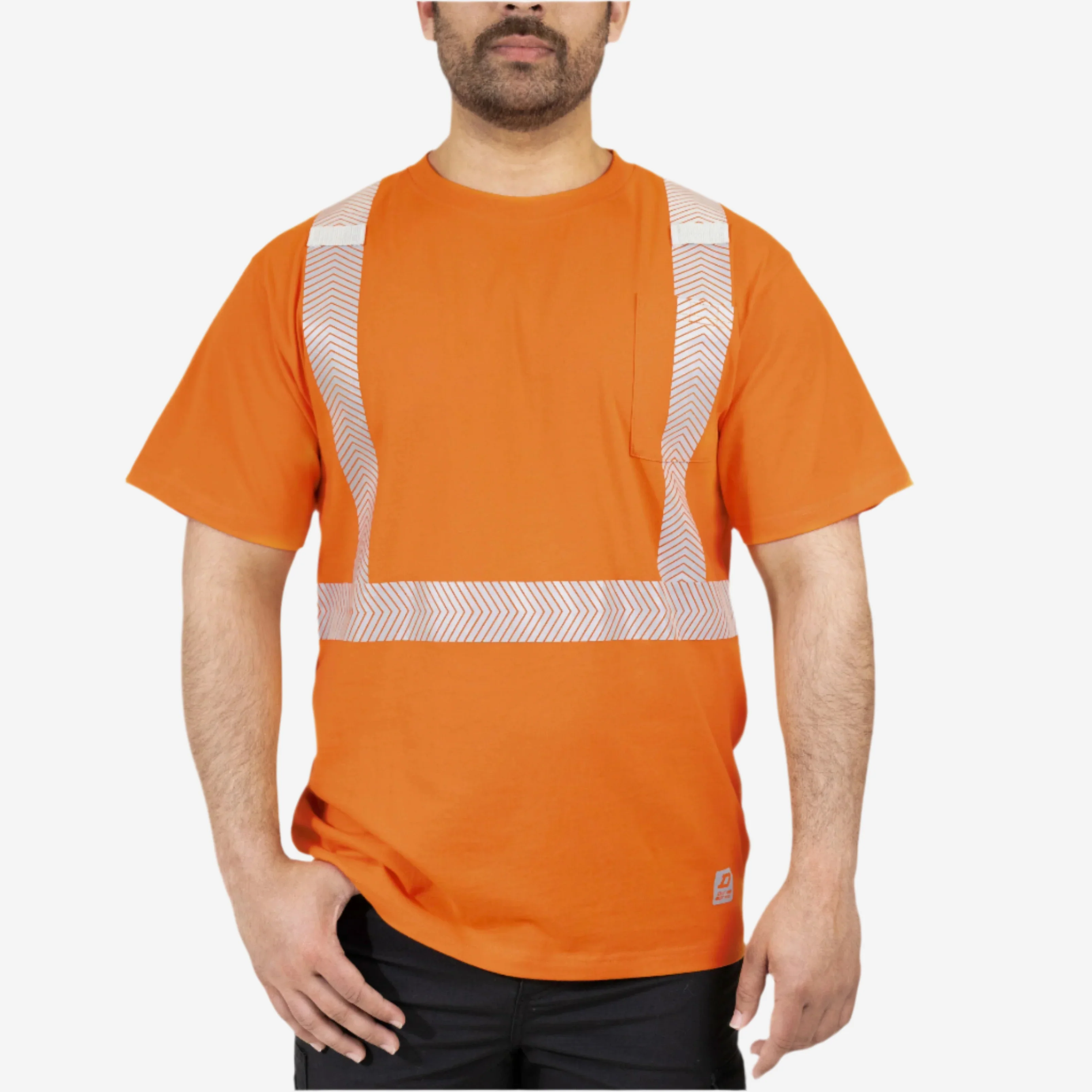 DuraDrive Cotton Safety Shirt with Printed Reflective Tape - Image 2