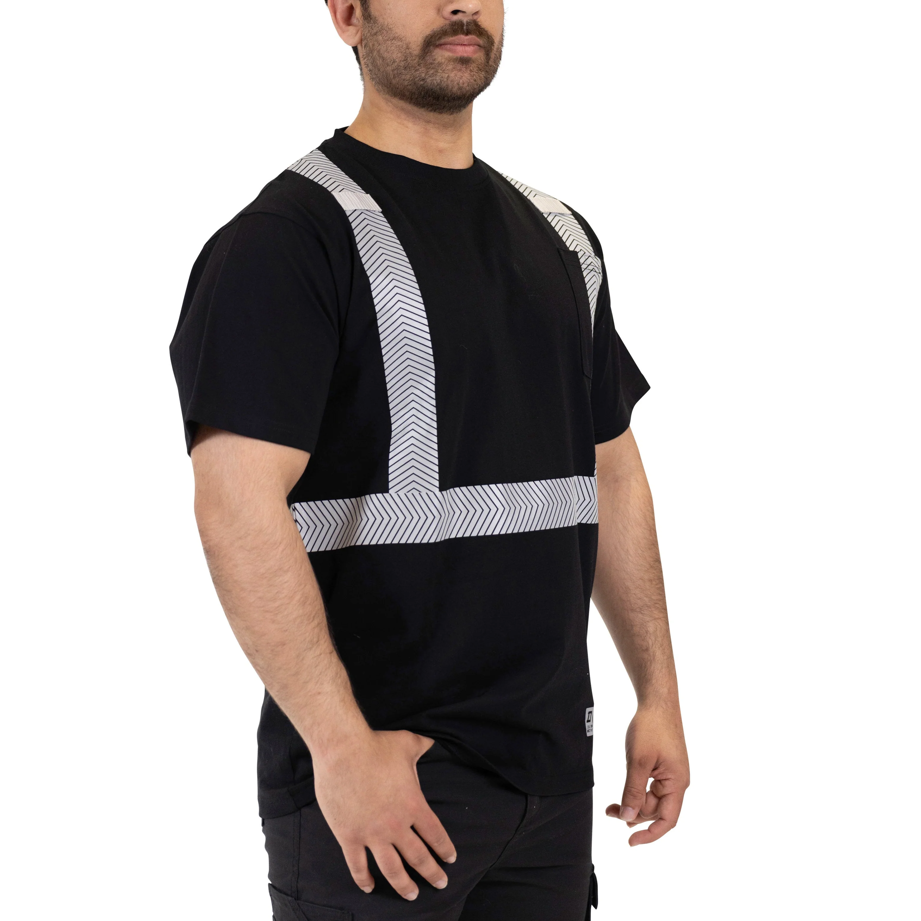 DuraDrive Cotton Safety Shirt with Printed Reflective Tape - Image 3