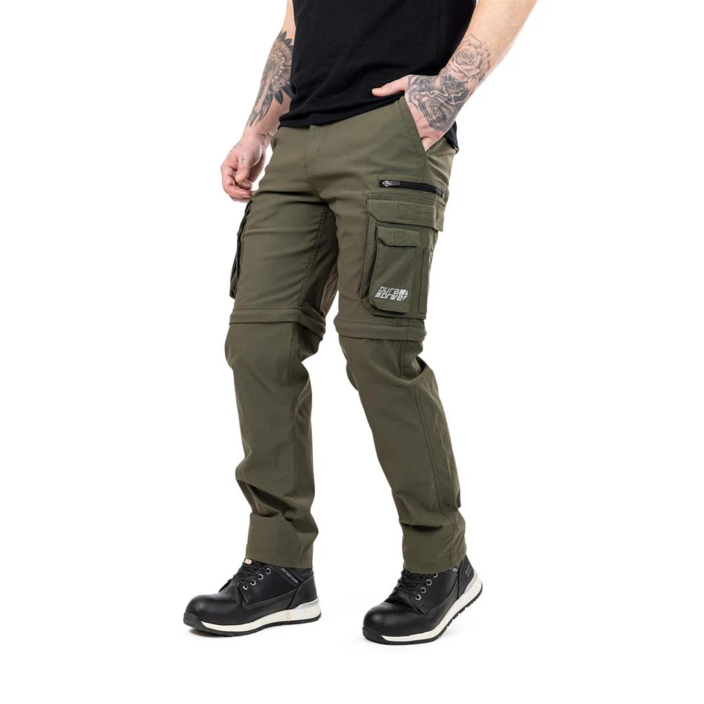 DuraDrive Elevate Flex-Fabric Convertible Cargo Work Pants - Image 3