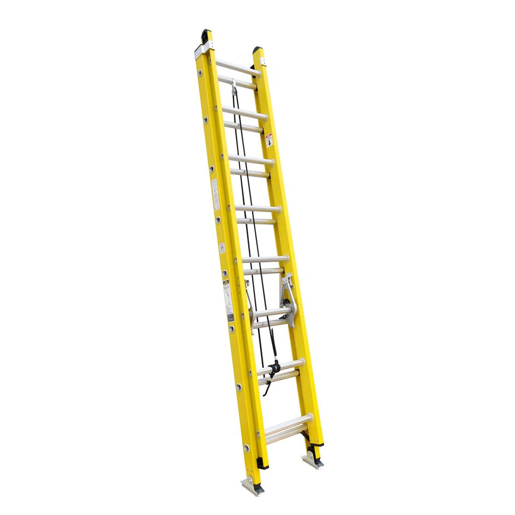 DuraDrive 20' Fiberglass Extension Ladder, 300 Lbs. Grade 1A