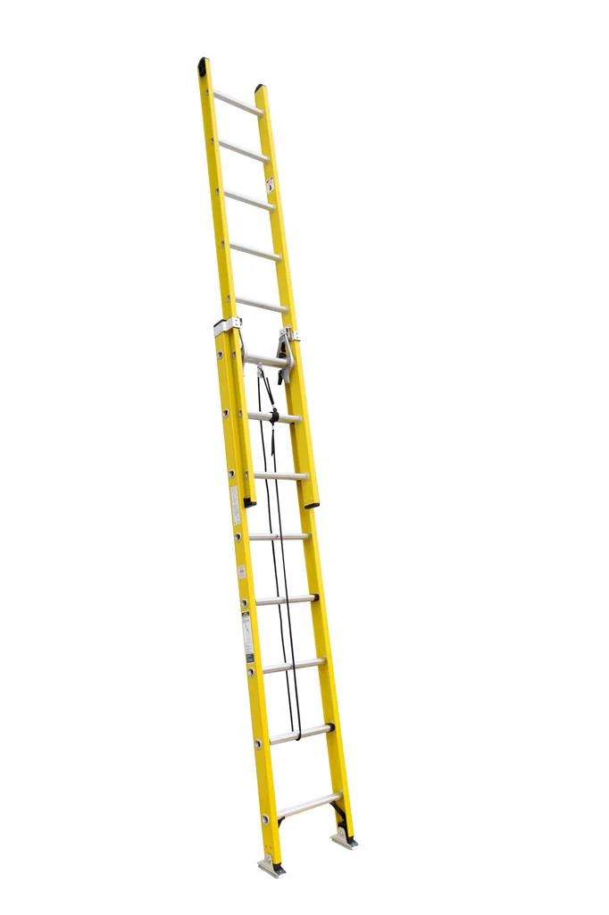 DuraDrive 32' Fiberglass Extension Ladder, 300 Lbs. Grade 1A - Image 3
