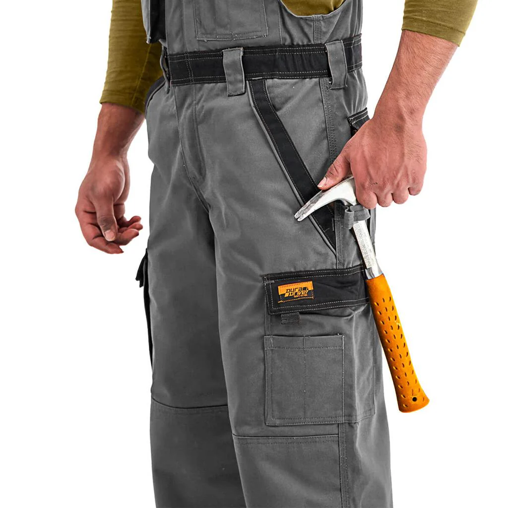 DuraDrive Grey Tradesman Two Tone Insulated Overall - Image 5