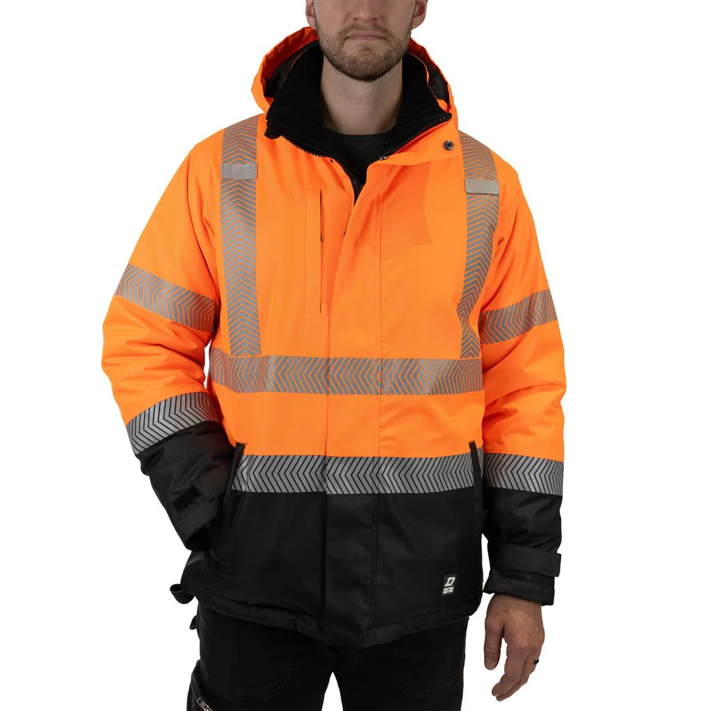 DuraDrive Hi-Vis Ripstop Insulated Winter Jacket - Water Resistant - Image 2