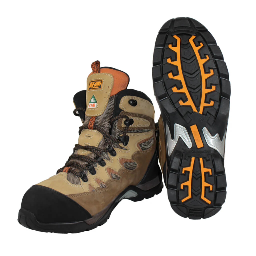 DuraDrive Men's CSA HUNTINGTON 6 in. Brown Steel Toe Nubuck Waterproof Work Boots - Image 4