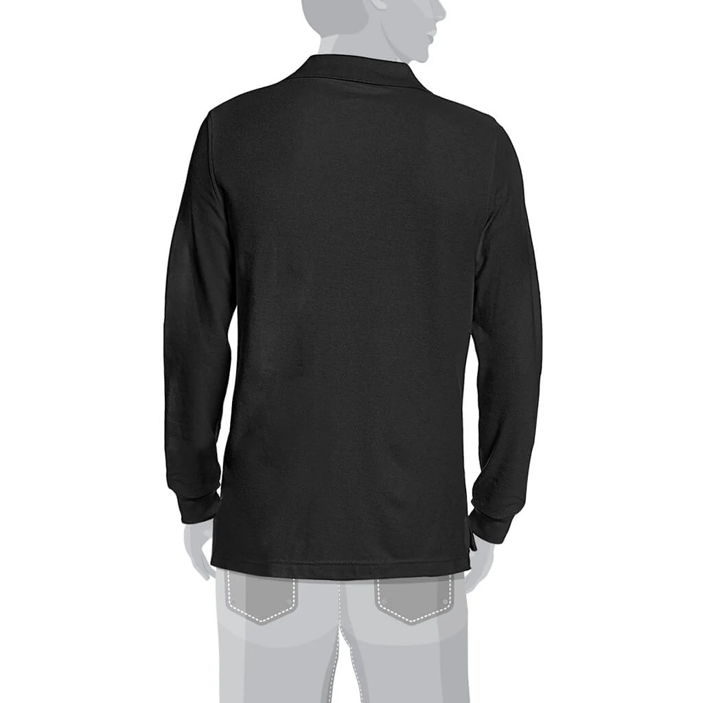 FINAL SALE-DURADRIVE 26974 LONG SLEEVE WORK POLO DARK GREY - Image 5