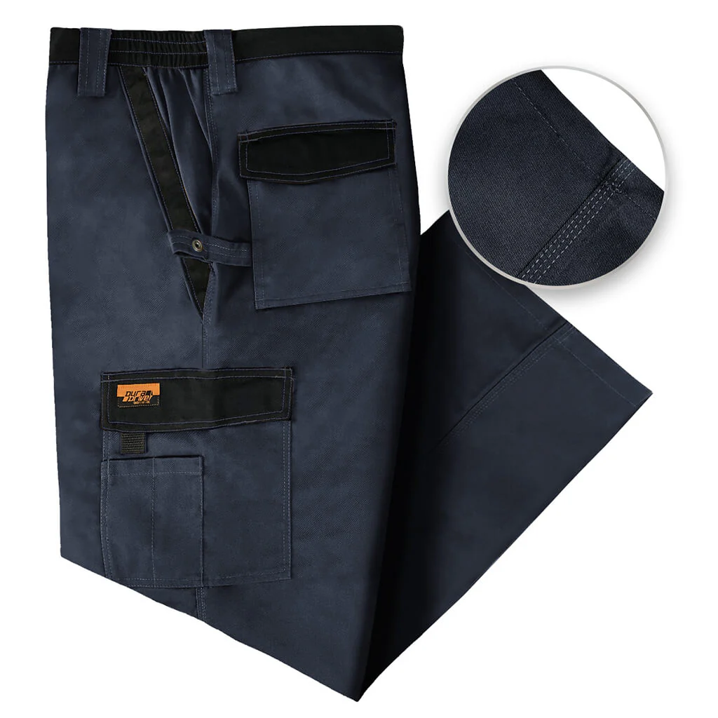 DuraDrive Navy Two Tone Tradesman Work Pant - Image 8