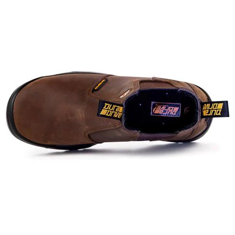 DuraDrive Pronto 6 in. Water Resistant Slip-On Work Boots, Brown - Image 5